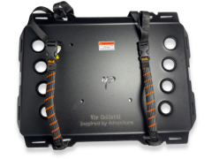 Placa Porta Equipajes Black